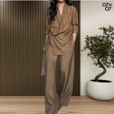Tailleur femme | Satin Camel