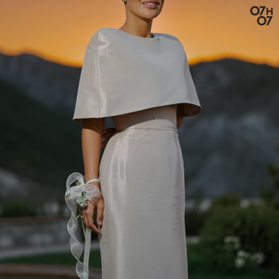 Robe de soirée |  Cape Satinée