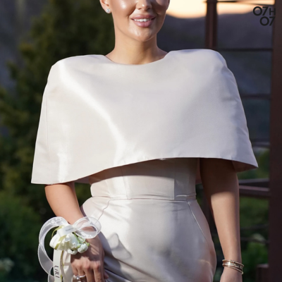 Robe de soirée |  Cape Satinée