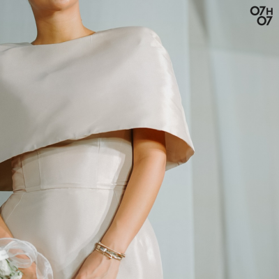 Robe de soirée |  Cape Satinée